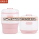 Fashion Best Reusable Car Silicone Non Spill Coffee Cup