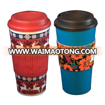 C-0001 550ML PP coffee cup travel mug