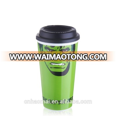 Idea product plastic thermos travel coffee mugs with lid