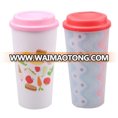 Multi-Purpose Sleek Custom Plastic Silicone Reusable Coffee Cup