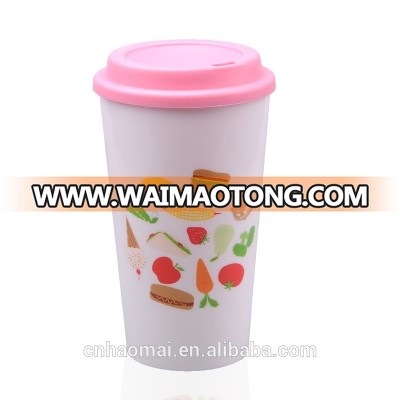 Plastic Reusable Travel Coffee Glass Coffee Cups