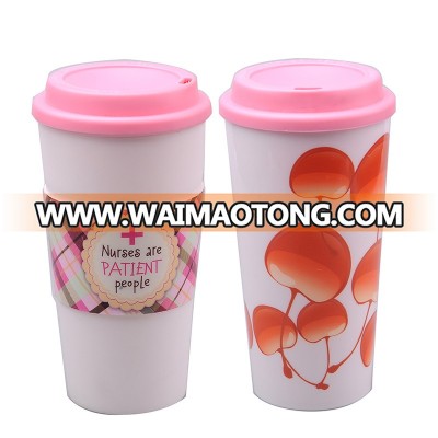 C-0001 Wholesales 550ML Plastic Coffee Cup